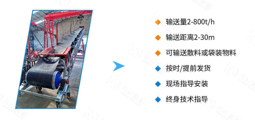移動式皮帶輸送機(jī)優(yōu)勢特點(diǎn)